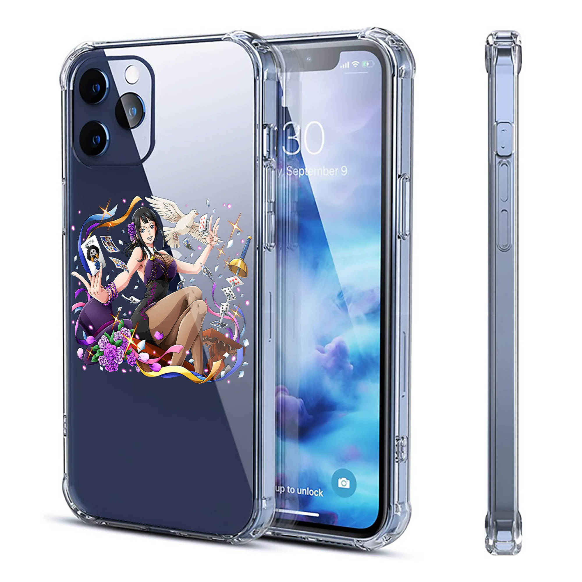 （画像用） ワンピース ニコ・ロビン ONE PIECE Nico Robin 【iPhone 12シリーズ対応】透明スマホケース（クリアソフトケース）